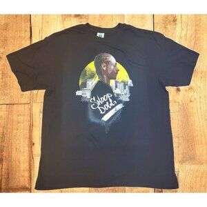 Cross Colours Snoop Dogg Shirt Men's Size XL Black Graphic Print Short Sleeve